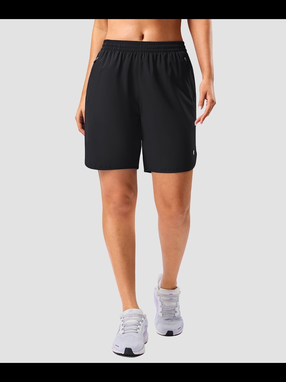 Dolphin Hem Zip Pockets Short 7" - Picture 4 of 6